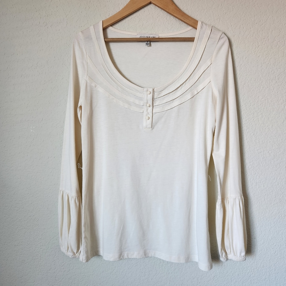 Jones New York Long Sleeve T-Shirt, Size M
